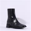 Wonders Ayla Square Toe Ankle Boot - Black Leather